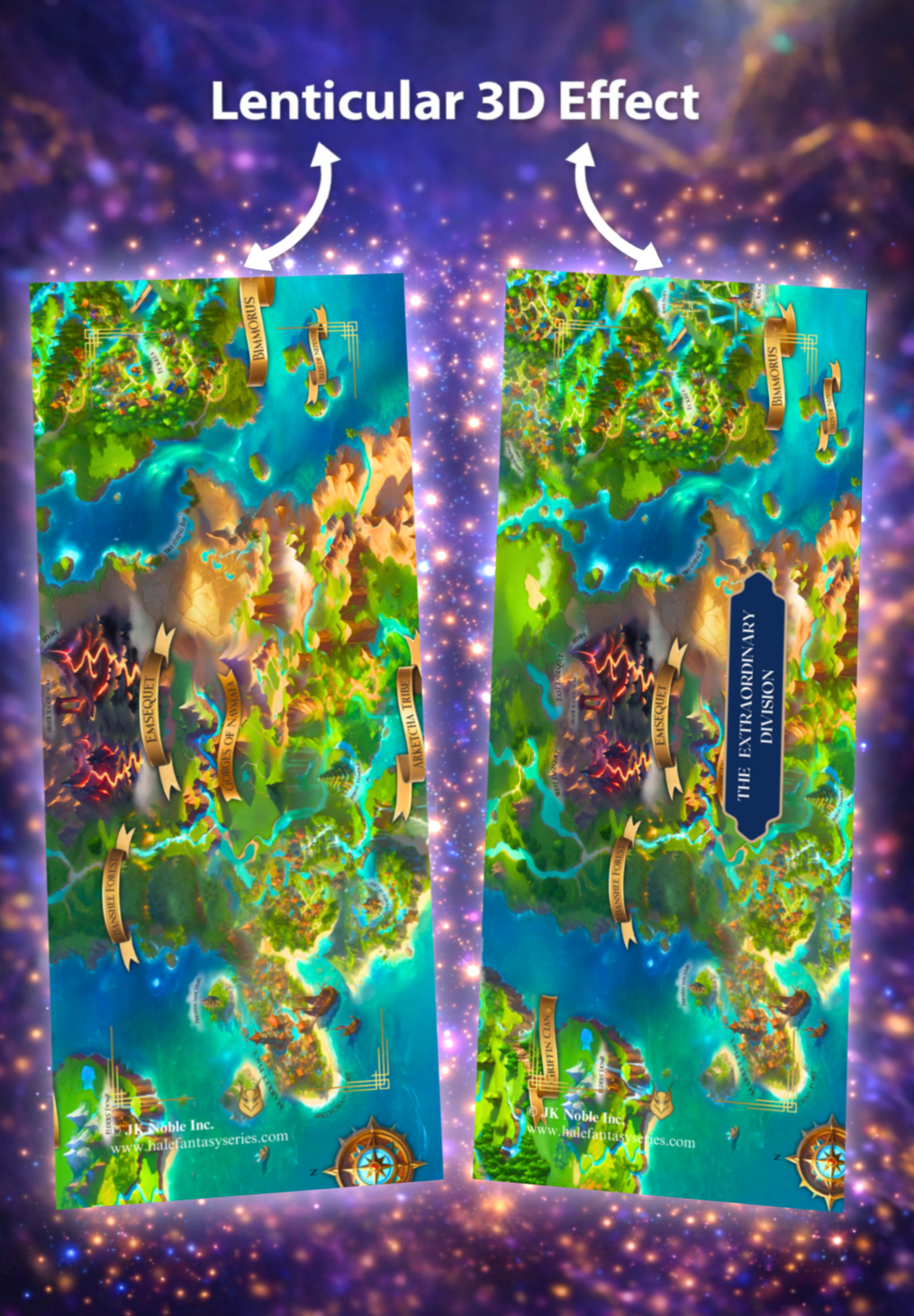 Map Of The Extraordinary Division Of Malphora - Lenticular Bookmark