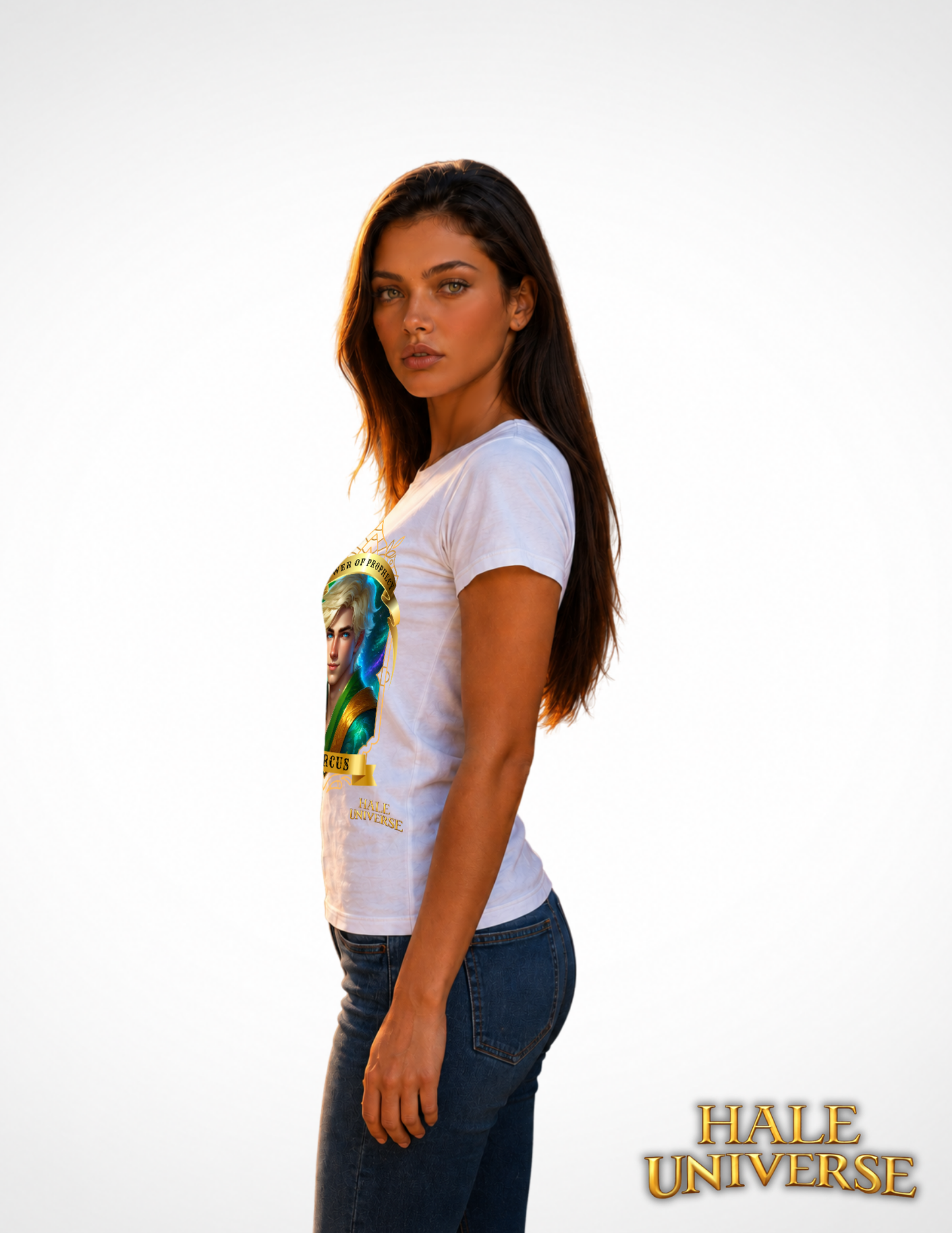 Marcus, Power of Prophecy - Graphic Cotton T-Shirt- White- Unisex