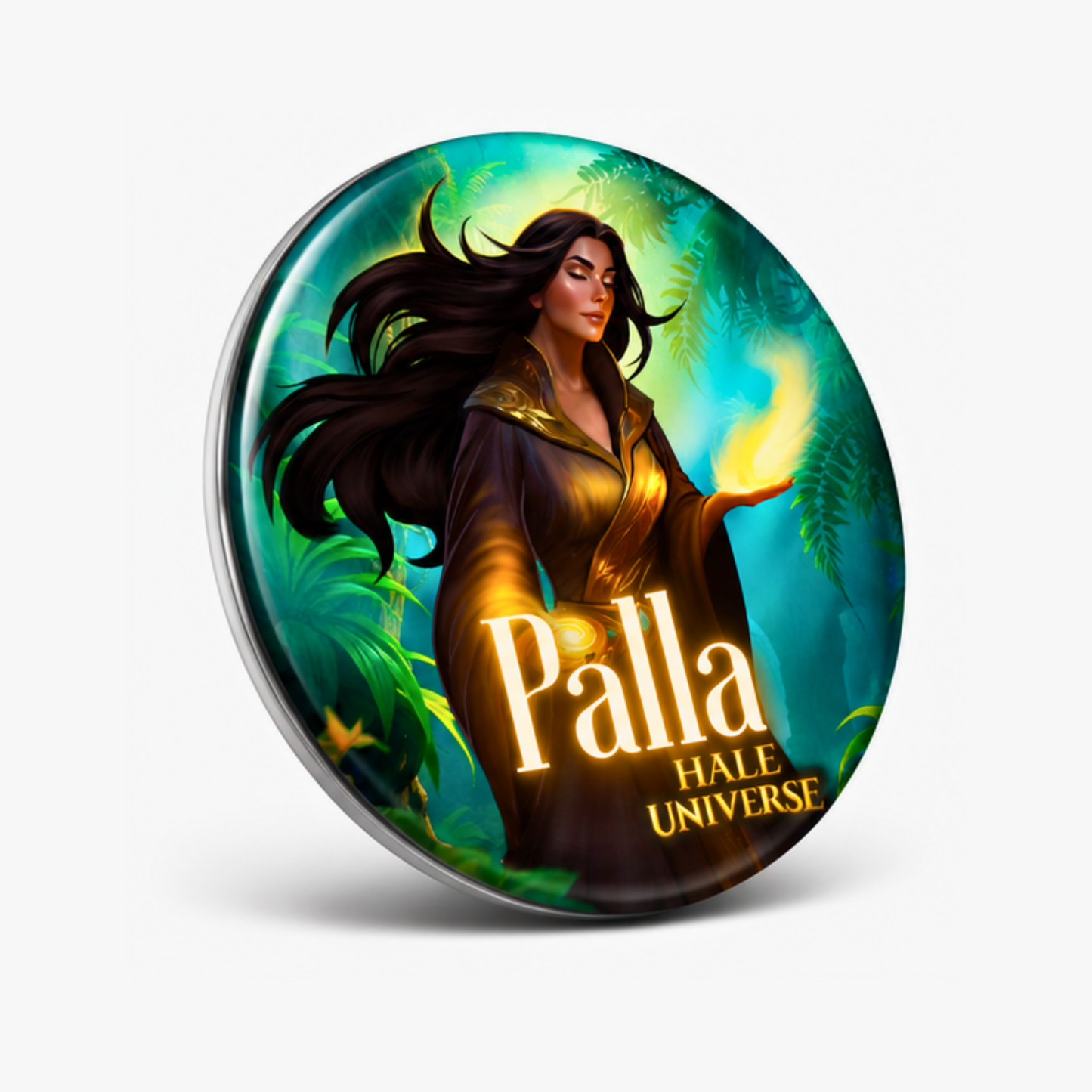 Palla, Spirit Guide of the Arketcha Tribe - Pin Button
