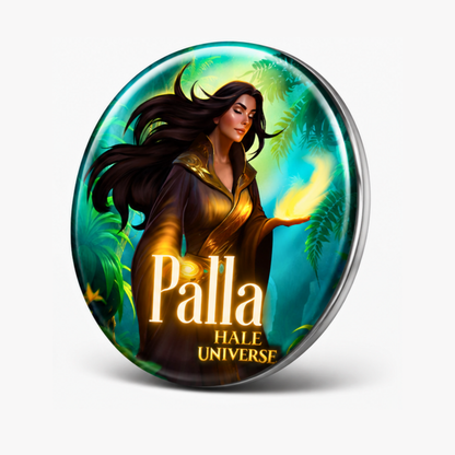 Palla, Spirit Guide of the Arketcha Tribe - Pin Button