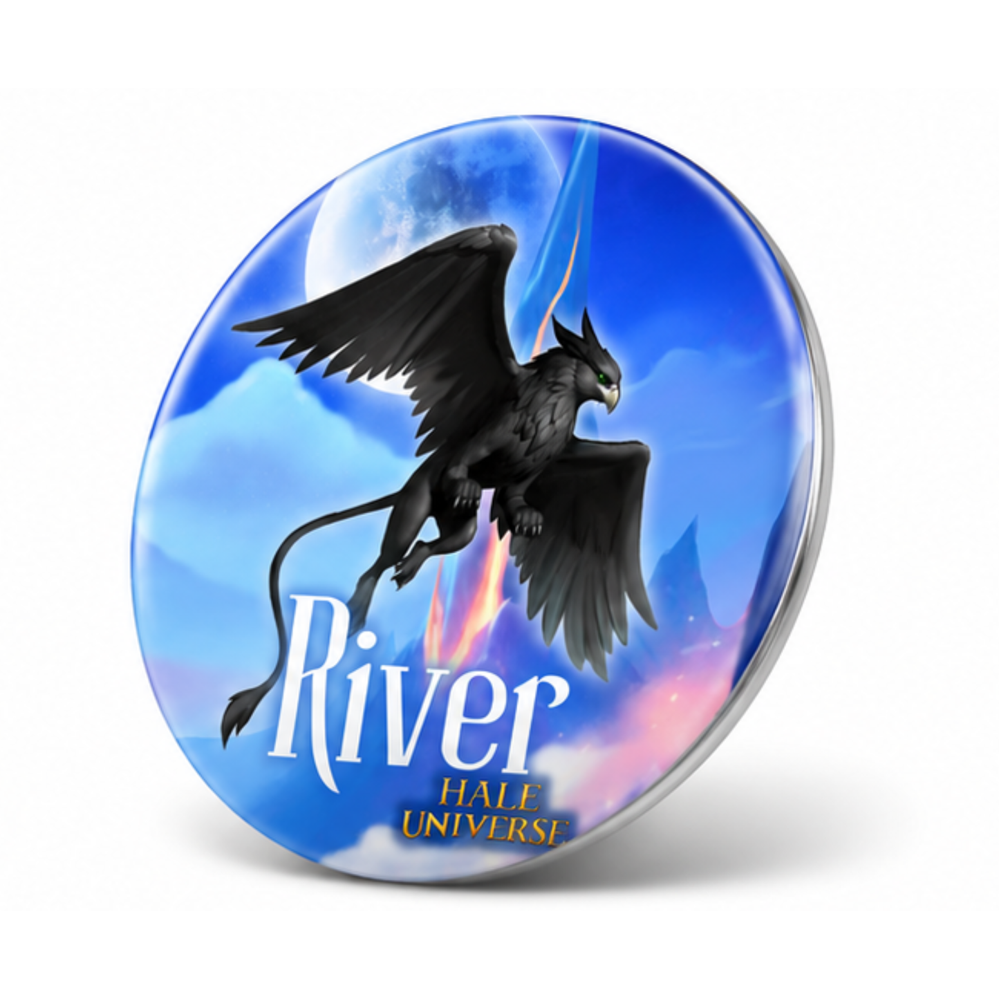 River, Griffin Form - Pin Button