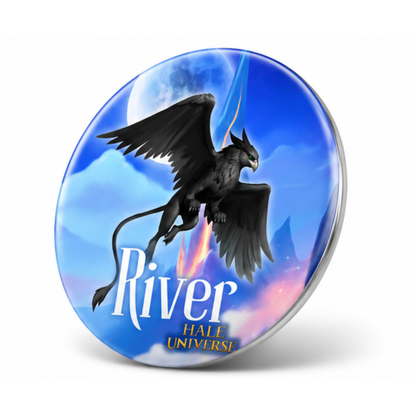 River, Griffin Form - Pin Button
