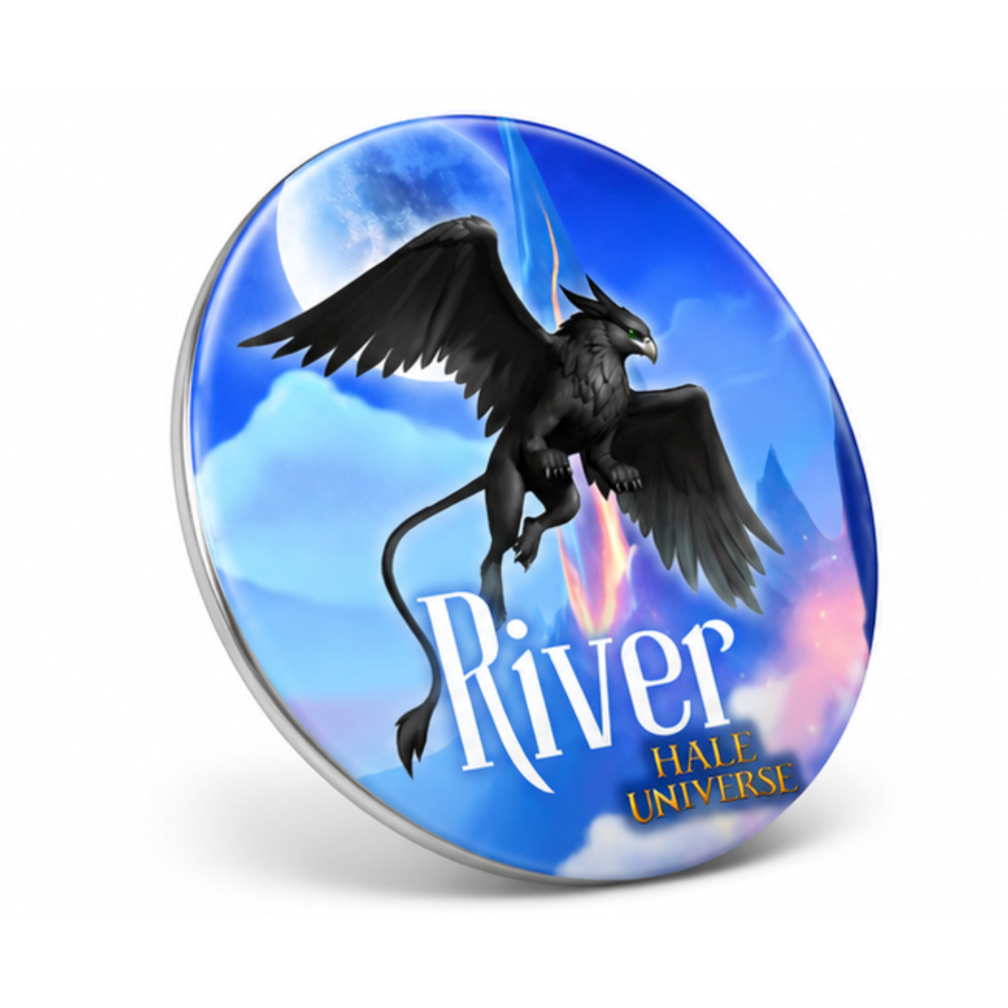 River, Griffin Form - Pin Button