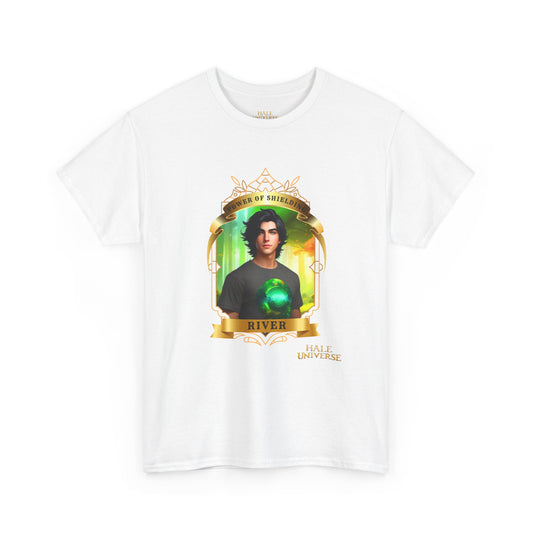 River, Power of Shielding - Graphic Cotton Tee-White- Unisex
