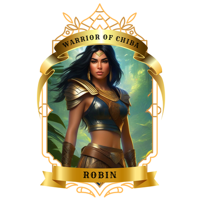 Robin, warrior of chiba - standee mockup