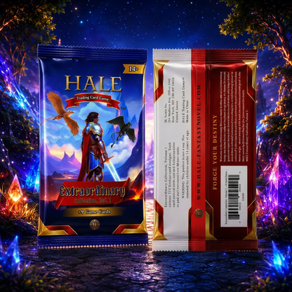 Hale Trading Card Game Foil Pack Extraordinary Division Volume 1 9+ game cards ages 14 and up