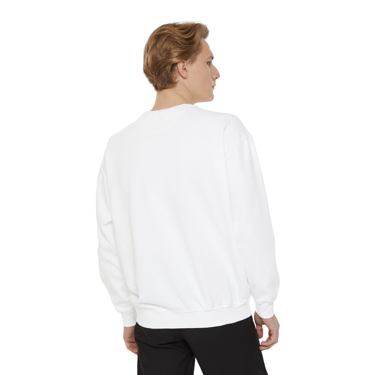 River Graphic Juniors' Garment-Dyed Sweatshirt-HALE