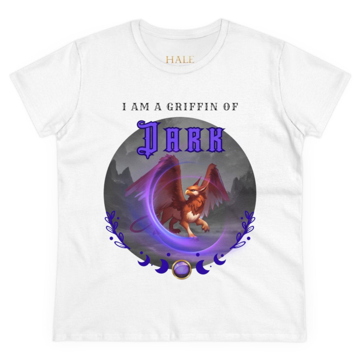 "I am a Griffin of Dark"- Graphic Cotton Tee-HALE