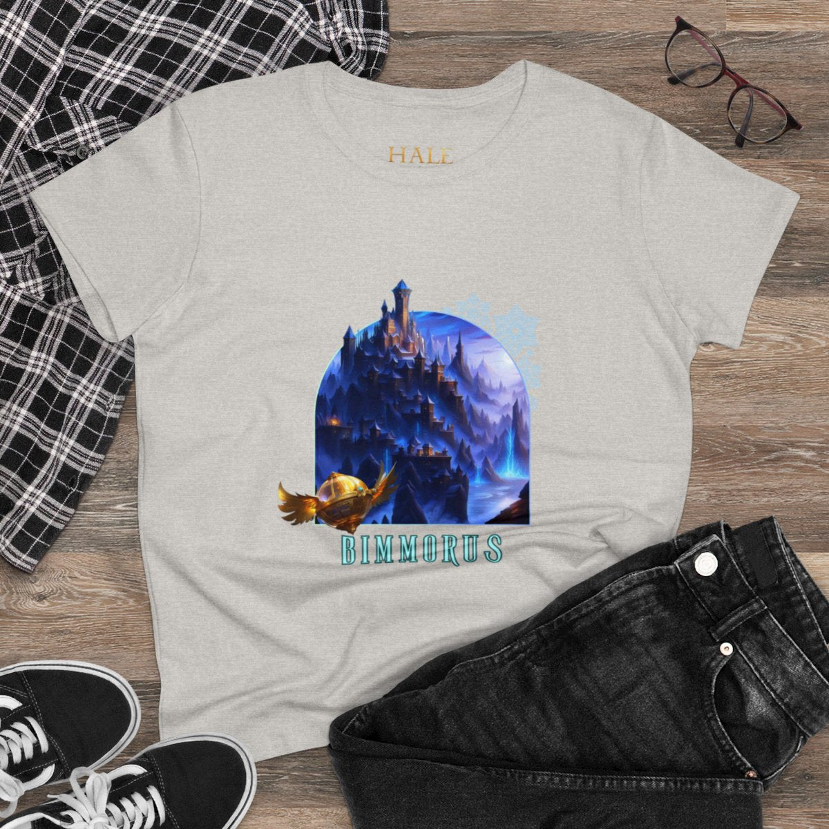 Bimmorus - Graphic Cotton Tee-HALE