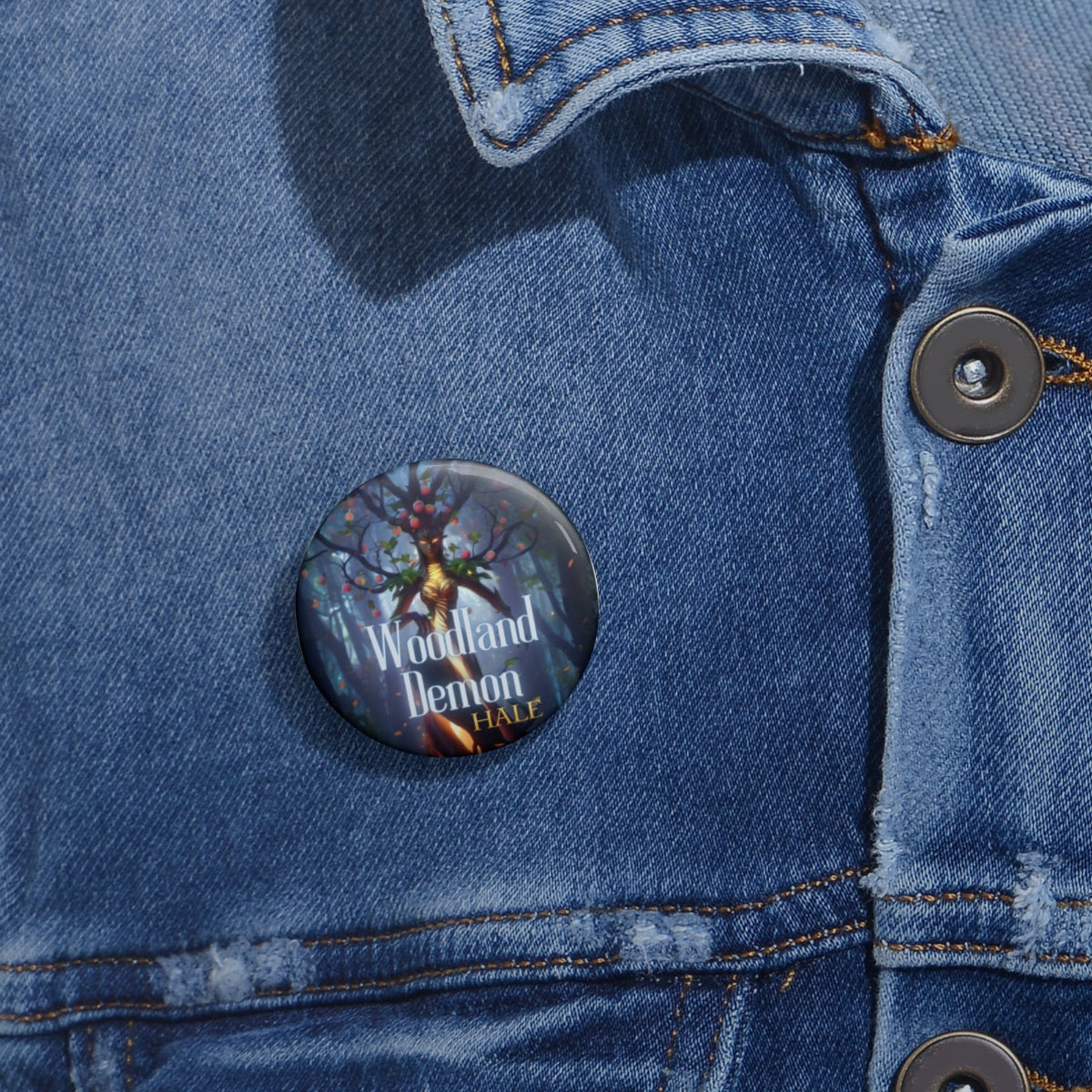 Woodland Demon Pin Button-HALE