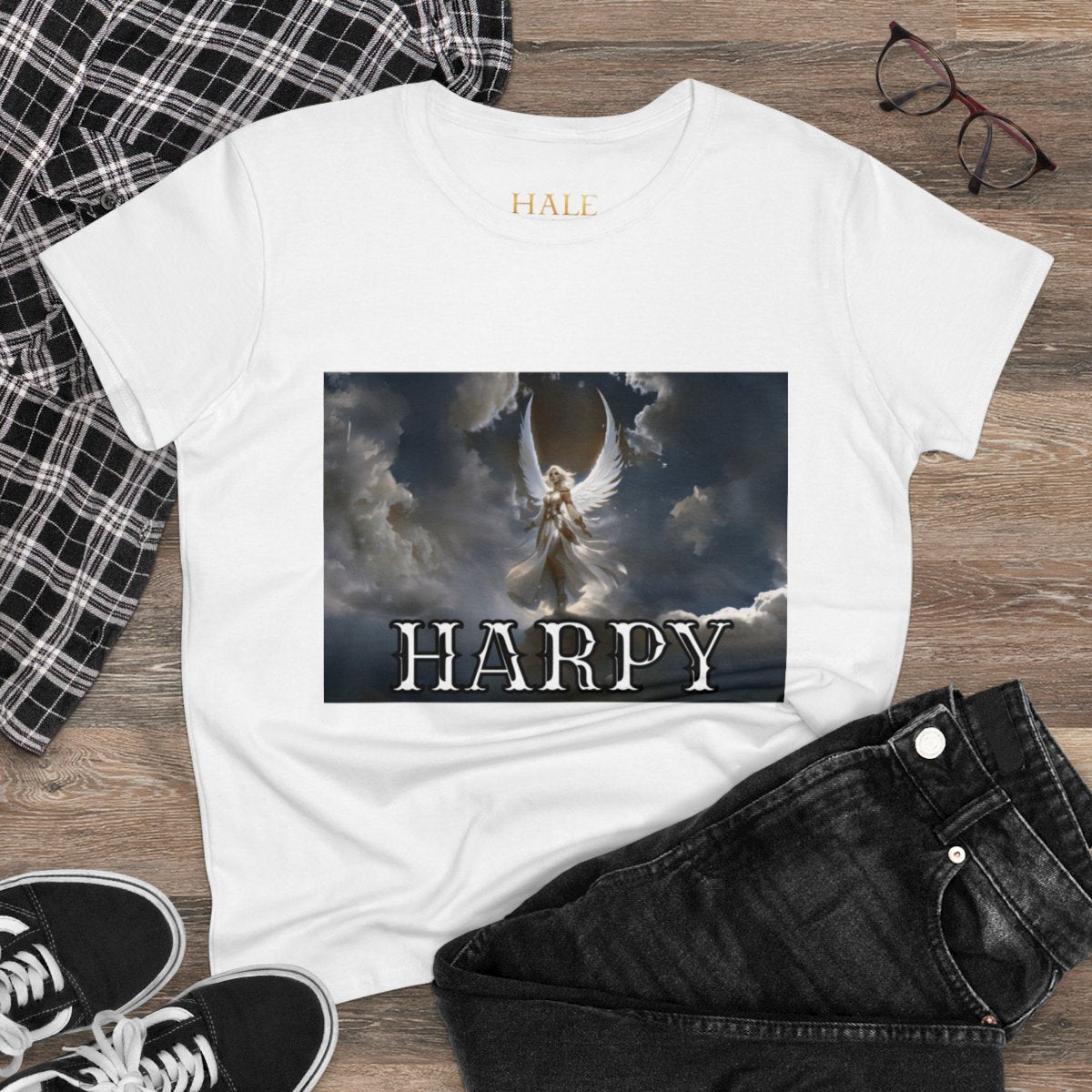 Harpy - Graphic Cotton Tee-HALE