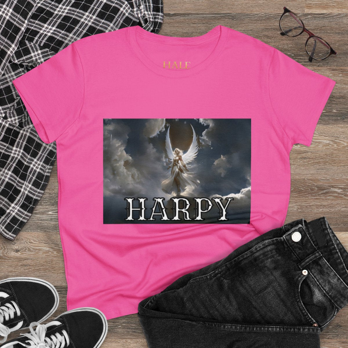Harpy - Graphic Cotton Tee-HALE