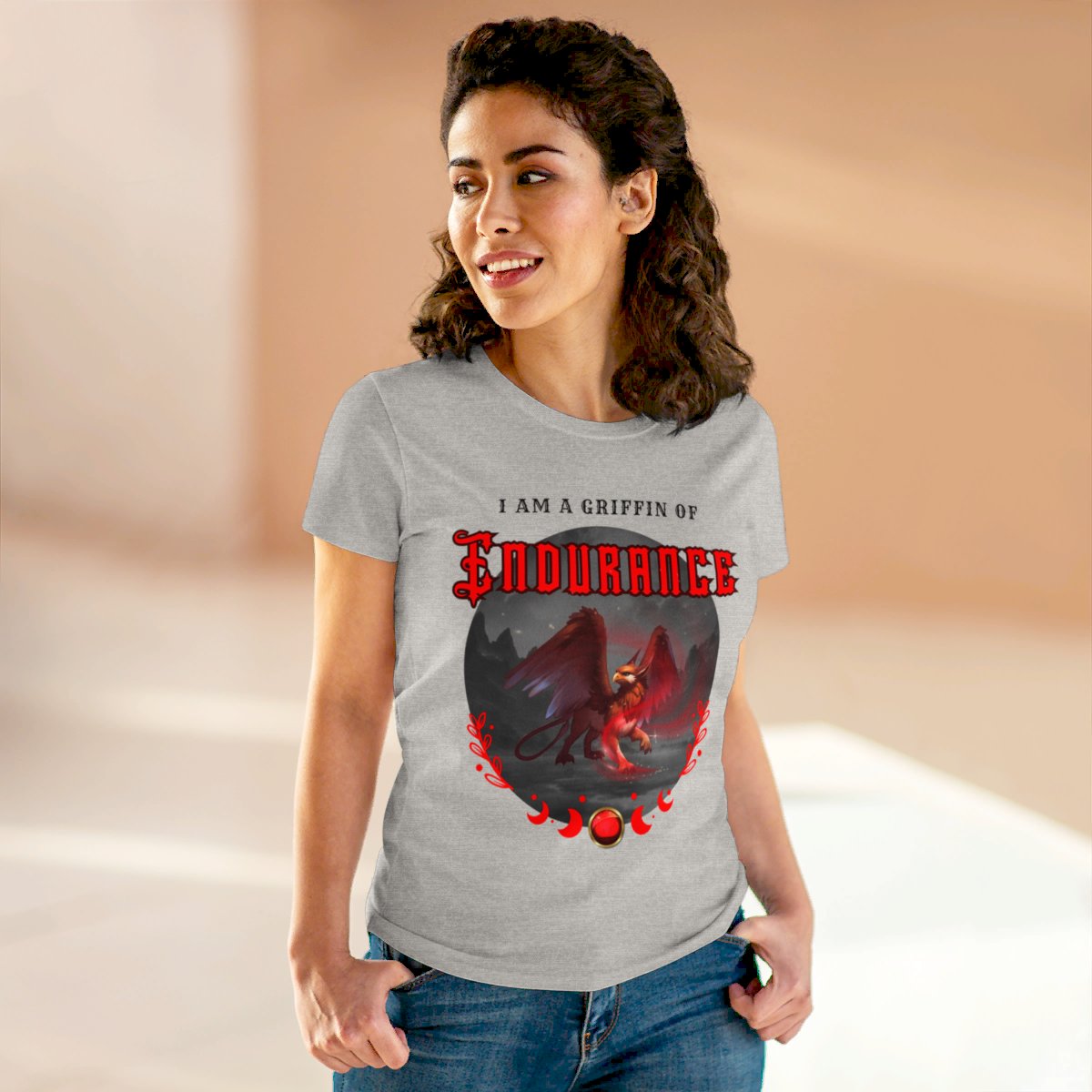  "I Am A Griffin Of ENDURANCE"- Graphic Cotton Tee-HALE