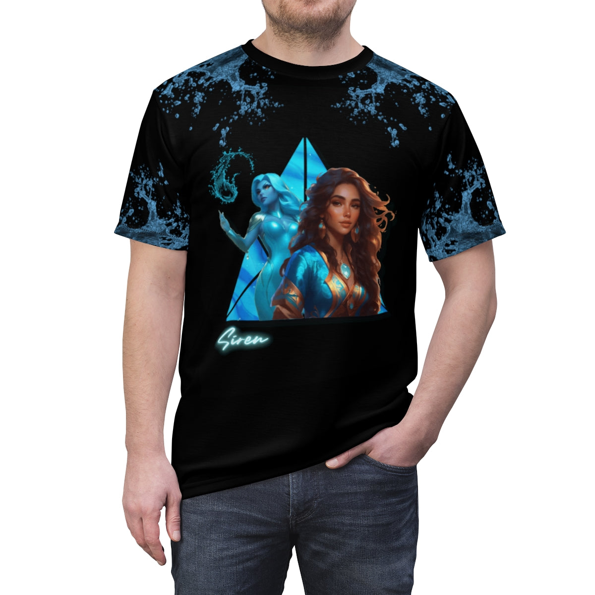 Graphic Men's Juniors' Short Sleeve T-Shirt Featuring Siren-HALE
