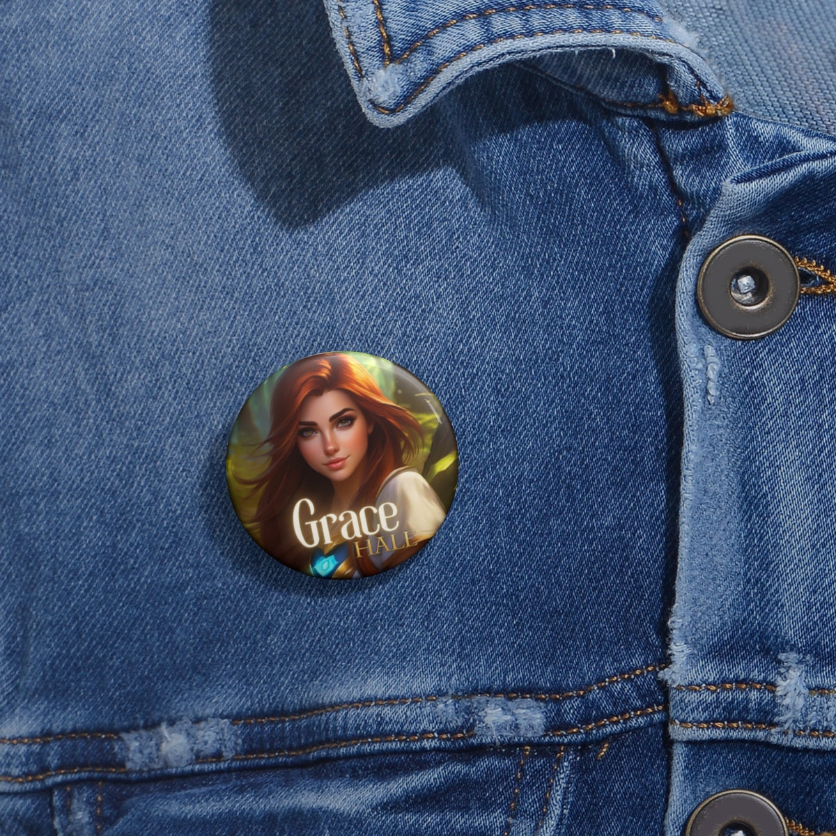 Grace Griffin Pin Button – The Lightbringer-HALE