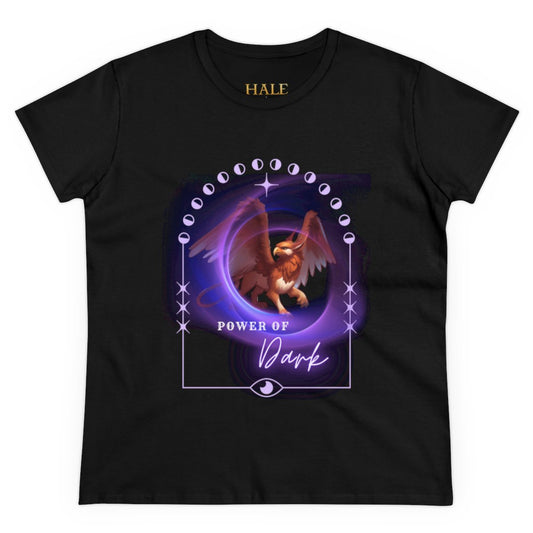 Power of Dark  - Graphic Cotton Tee-HALE