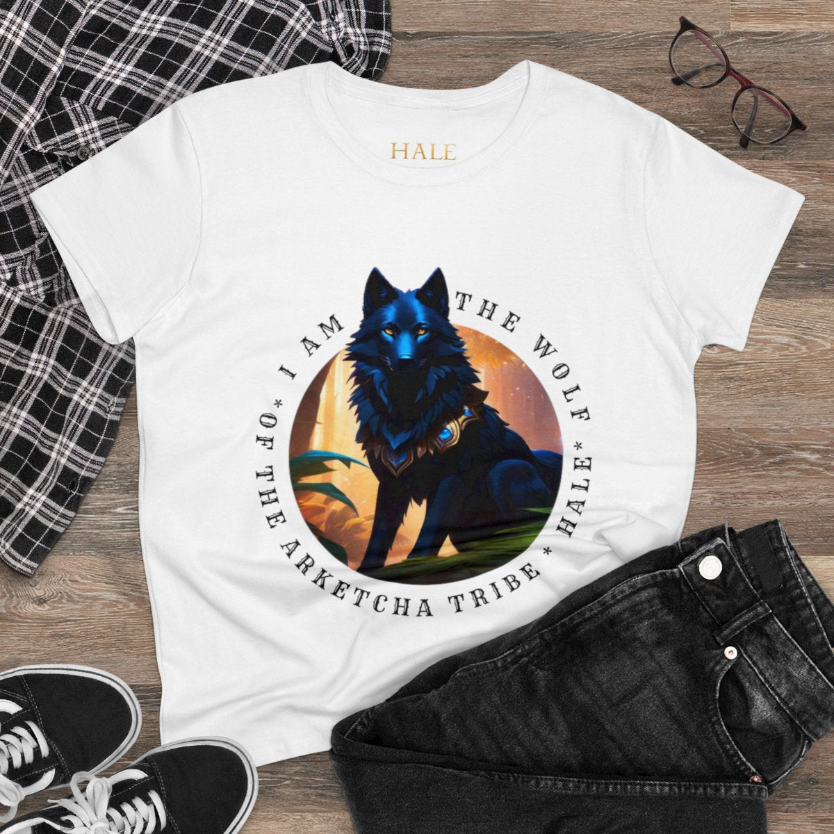 Robin, Wolf of the Arketcha Tribe - Graphic Cotton Tee-HALE