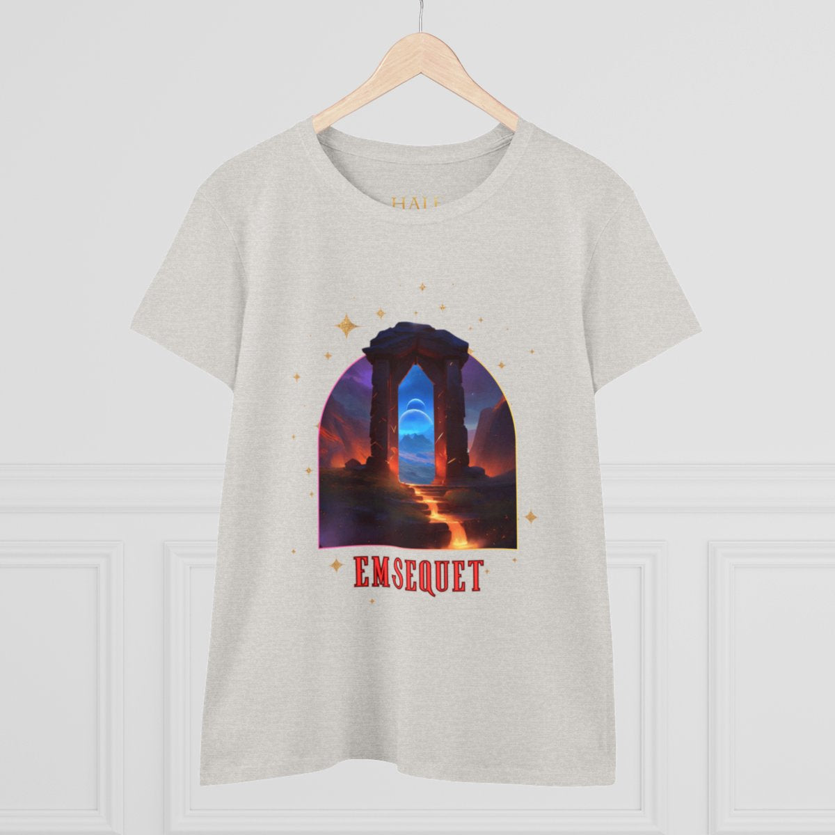 Emsequet - Graphic Cotton Tee-HALE