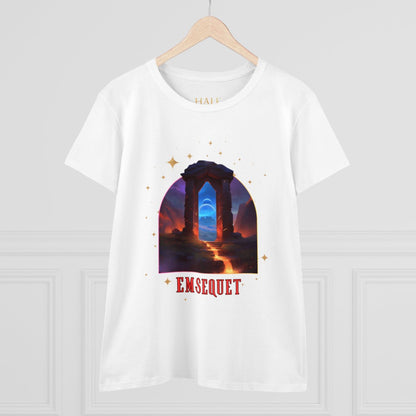 Emsequet - Graphic Cotton Tee-HALE