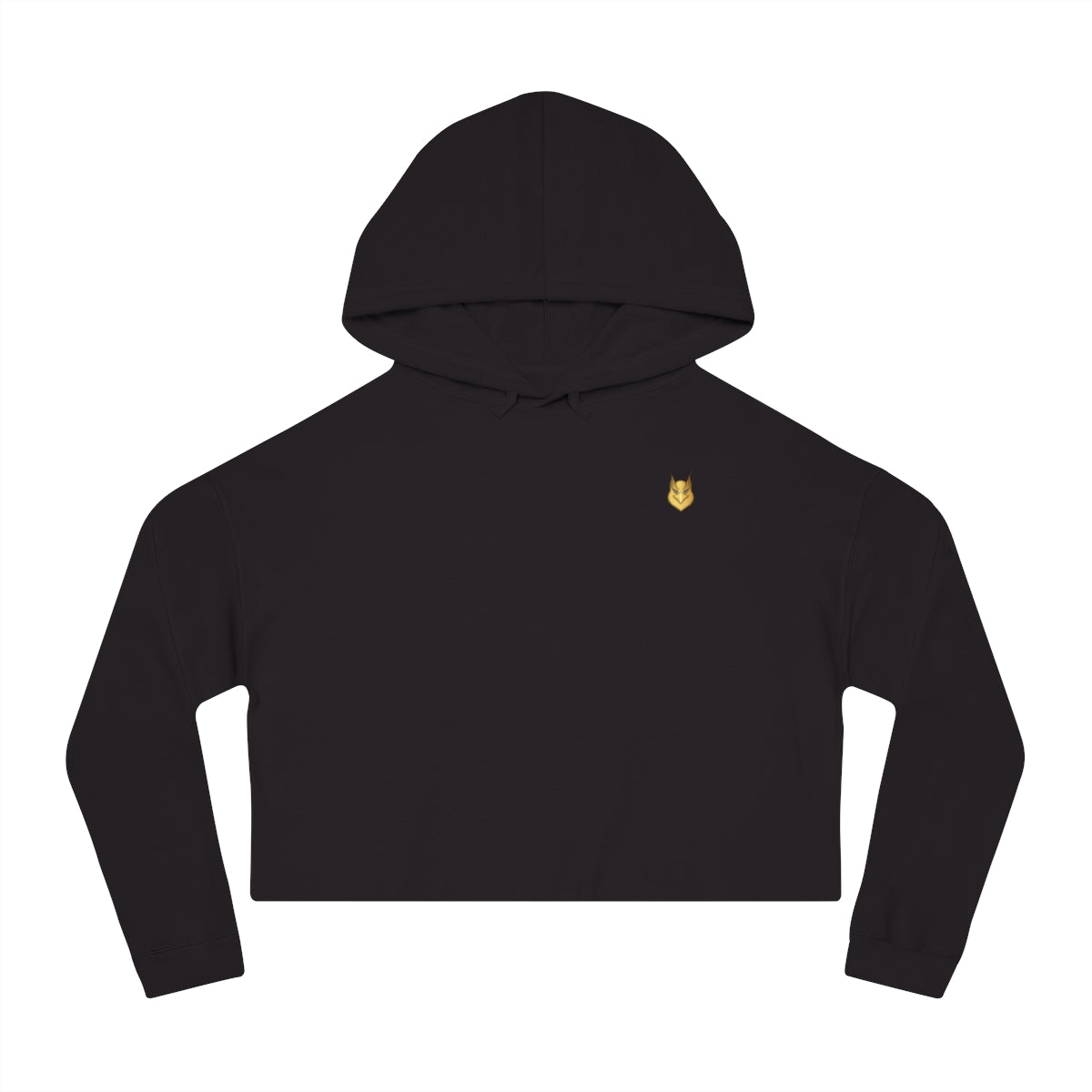 Juniors' Cropped Hooded Graphic Griffin Sweatshirt-HALE