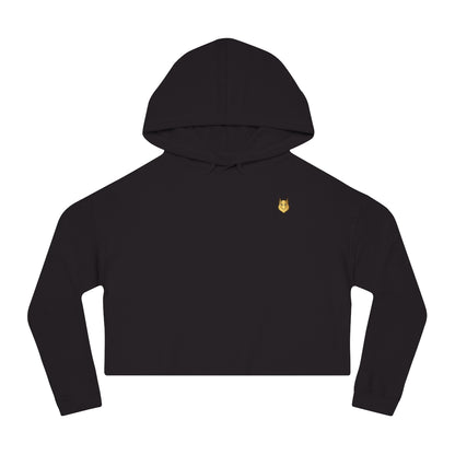 Juniors' Cropped Hooded Graphic Griffin Sweatshirt-HALE
